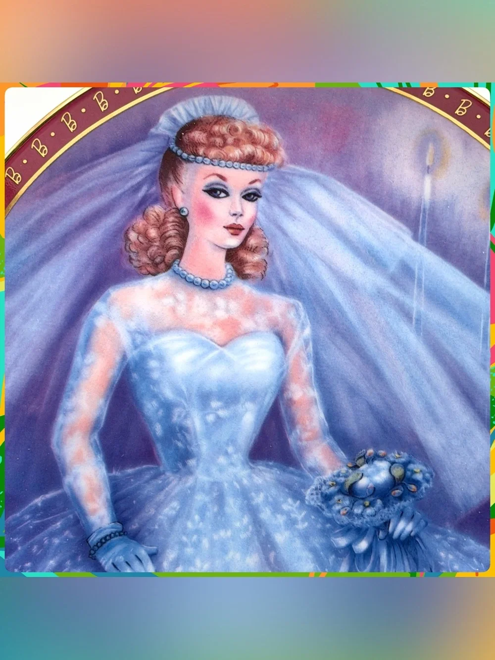 Vintage ‘90s BARBIE Bride to Be Collectible Plate Danbury Mint Limited Edition